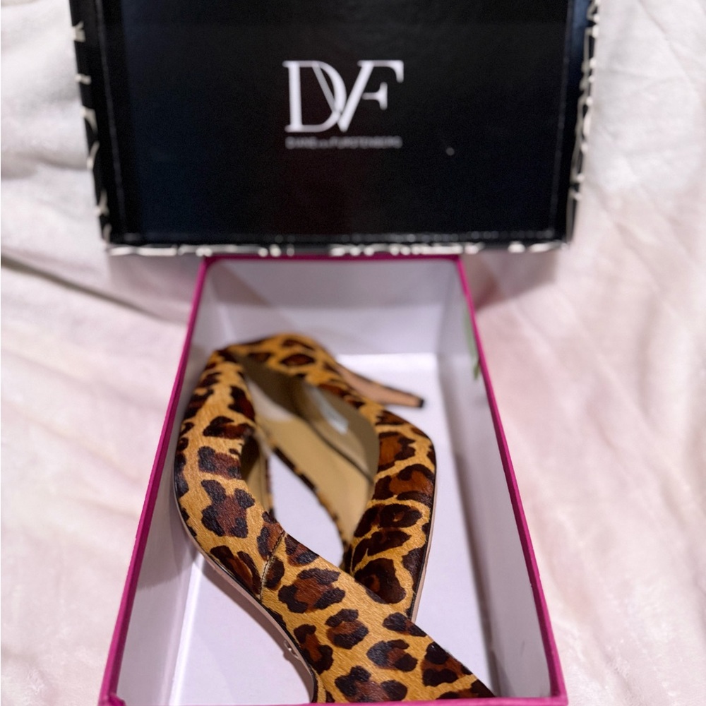 Diane Von Furstenberg Animal Print Heels